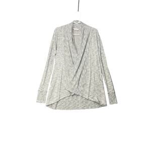 Athleta Pranayama‎ Restore Wrap Cardigan Heather Gray Sz S Nirvana Fabric Layer